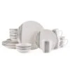 Brushed Lines 16 Piece Dinnerware Set, Service For 4 -Kitchen Supplies Store brushed lines 16 piece dinnerware set service for 4 5287314 1