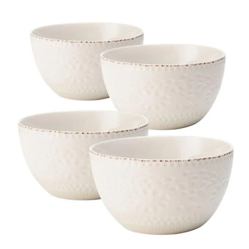 Chateau Cream Set Of 4 Soup Cereal Bowls -Kitchen Supplies Store chateau cream set of 4 soup cereal bowls K45165595 1