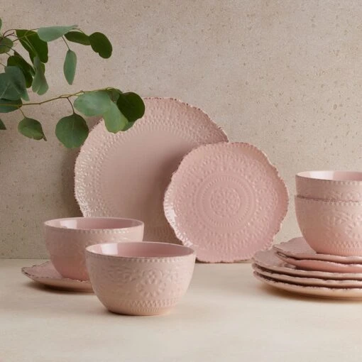 Chateau Pink Set Of 4 Salad Plates -Kitchen Supplies Store chateau pink set of 4 salad plates K45296073 7