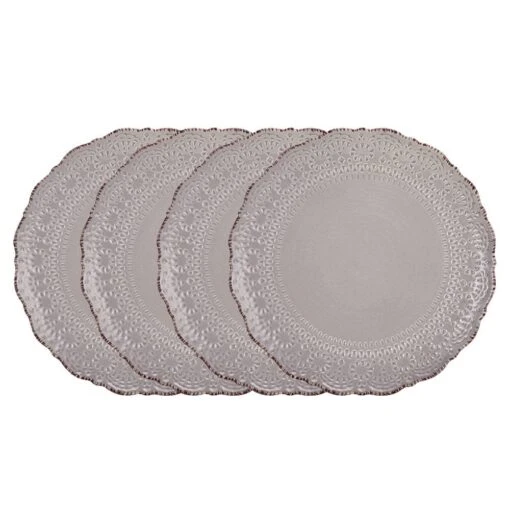 Chateau Smoke Set Of 4 Dinner Plates -Kitchen Supplies Store chateau smoke set of 4 dinner plates K45296066 1