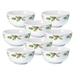 Kitchen Supplies Store -Kitchen Supplies Store christmas day set of 8 soup cereal bowls K85218932 1