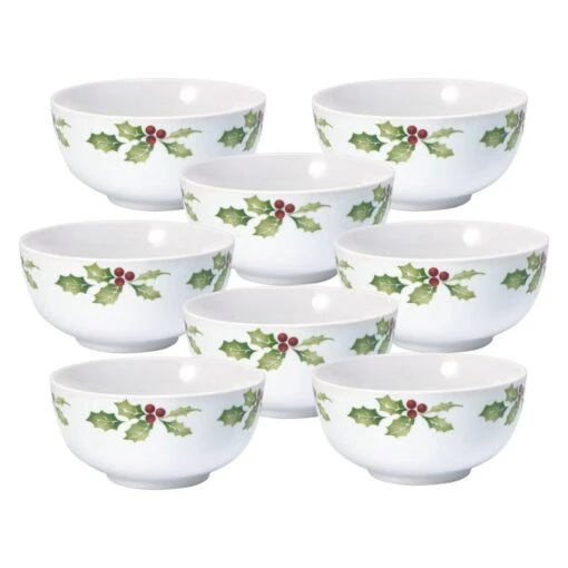 Christmas Day Set Of 8 Soup Cereal Bowls -Kitchen Supplies Store christmas day set of 8 soup cereal bowls K85218932 1