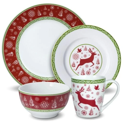 Dancing Snowflakes Dinnerware Set -Kitchen Supplies Store dancing snowflakes dinnerware set 5240262 1