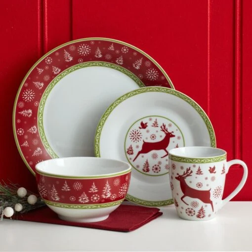 Dancing Snowflakes Dinnerware Set -Kitchen Supplies Store dancing snowflakes dinnerware set 5240262 2