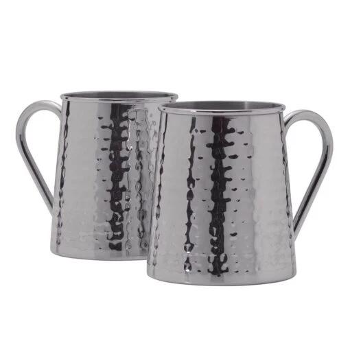 Drew And Jonathan Stainless Hammered Set Of 2 Beer Mugs -Kitchen Supplies Store drew and jonathan stainless hammered set of 2 bar rmugs 5288508 1