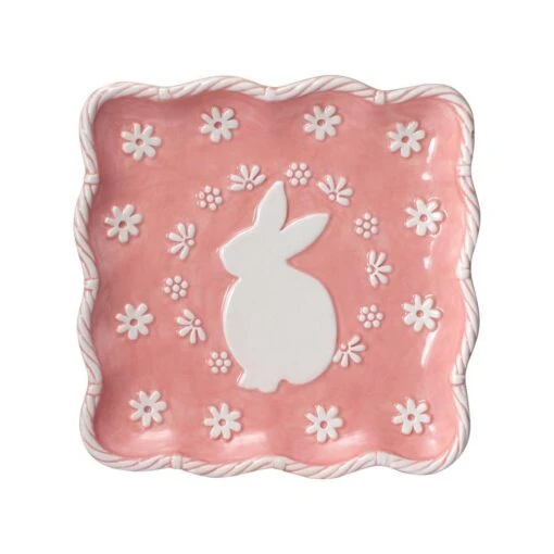 Easter Bunny Square Plate -Kitchen Supplies Store easter bunny square plate 5265324 1