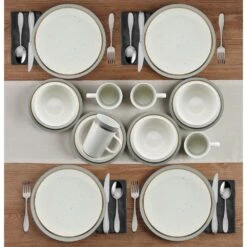 Ezra Grey 16 Piece Dinnerware Set, Service For 4 -Kitchen Supplies Store ezra grey 16 piece dinnerware set service for 4 5287908 3