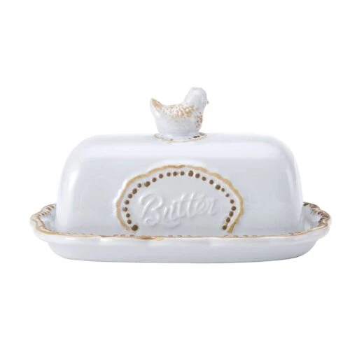 Farmhouse Hen Covered Butter Dish -Kitchen Supplies Store farmhouse hen covered butter dish 5292951 1