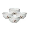 Farmhouse Hen Set Of 4 Fruit Bowls -Kitchen Supplies Store farmhouse hen set of 4 fruit bowls K45240845 1