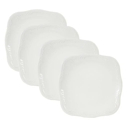 Filigree® Set Of 4 Square Salad Plates -Kitchen Supplies Store filigree set of 4 square salad plates K45108568 1