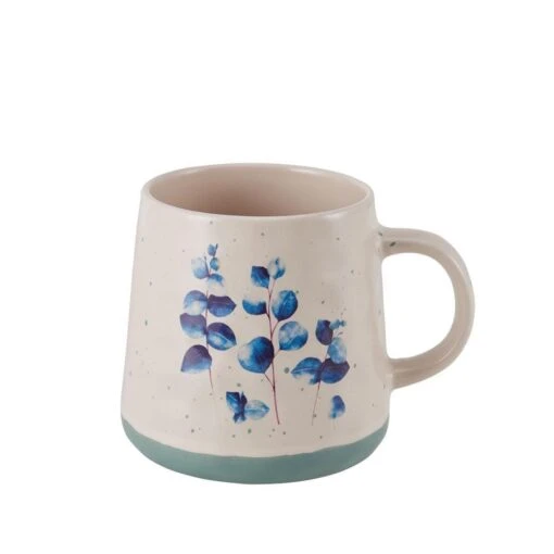 Floral Blue Set Of 6 Mugs, Assorted -Kitchen Supplies Store floral set of 6 matted mugs assorted 5282195 3