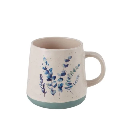 Floral Blue Set Of 6 Mugs, Assorted -Kitchen Supplies Store floral set of 6 matted mugs assorted 5282195 4