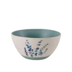 Floral Blue Set Of 6 Soup Cereal Bowls, Assorted -Kitchen Supplies Store floral set of 6 matted soup cereal bowls assorted 5282196 4