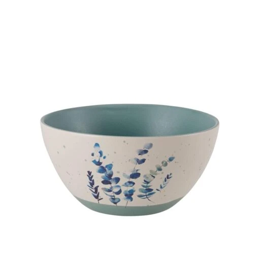 Floral Blue Set Of 6 Soup Cereal Bowls, Assorted -Kitchen Supplies Store floral set of 6 matted soup cereal bowls assorted 5282196 4