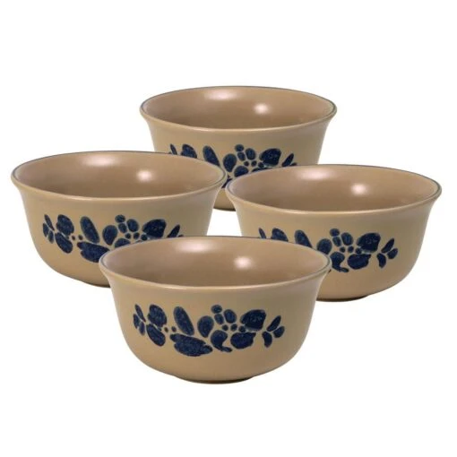 Folk Art® Set Of 4 Deep Soup Cereal Bowls -Kitchen Supplies Store folk art set of 4 deep soup cereal bowls K4594590 1