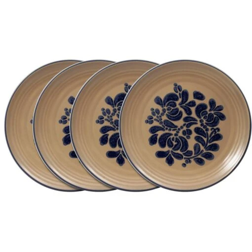 Folk Art® Set Of 4 Dinner Plates -Kitchen Supplies Store folk art set of 4 dinner plates K4500490 1