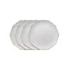 French Lace Set Of 4 White Salad Plates -Kitchen Supplies Store french lace set of 4 white salad plates K45211113 1