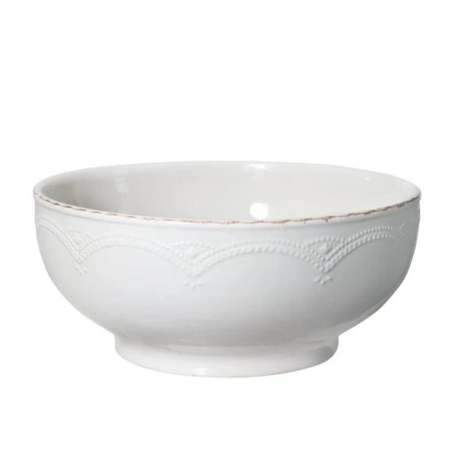 French Lace White Serve Bowl -Kitchen Supplies Store french lace white serve bowl 5238359 1