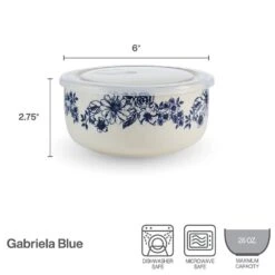 Gabriela Blue Set Of 2 Storage Bowls With Lids -Kitchen Supplies Store gabriela blue set of 2 storage bowls with lids 5297036 5