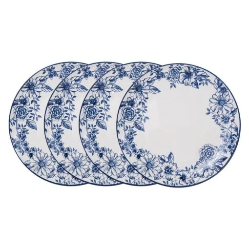 Gabriela Blue Set Of 4 Dinner Plates -Kitchen Supplies Store gabriela blue set of 4 dinner plates 5281997 1