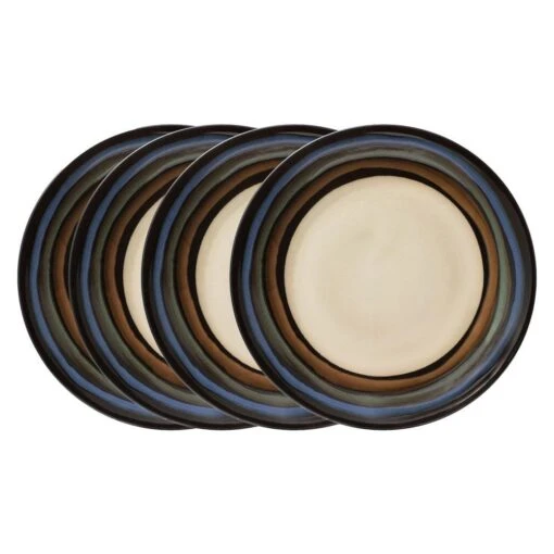 Galaxy Set Of 4 Blue Dinner Plates -Kitchen Supplies Store galaxy set of 4 blue dinner plates K45138922 1