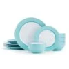 Grayson Teal 12 Piece Dinnerware Set, Service For 4 -Kitchen Supplies Store grayson teal 12 piece dinnerware set service for 4 5296690 1