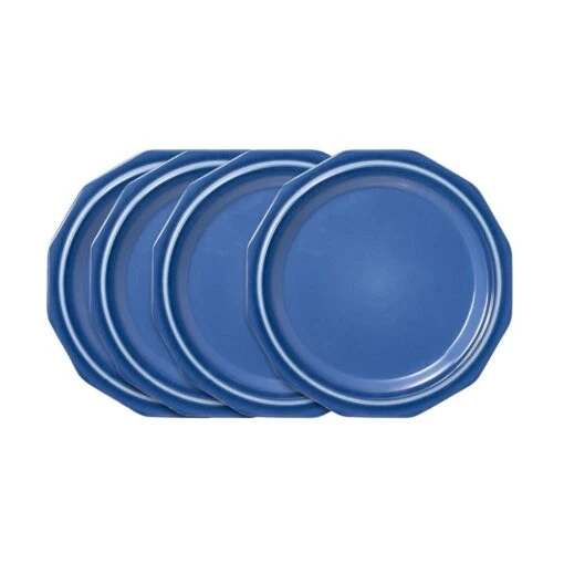 Heritage Blue Set Of 4 Outdoor Melamine Salad Plates -Kitchen Supplies Store heritage blue set of 4 melamine salad plates K45266329 1