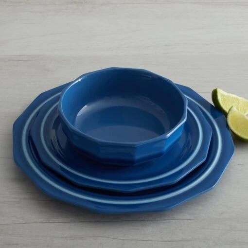 Heritage Blue Set Of 4 Outdoor Melamine Salad Plates -Kitchen Supplies Store heritage blue set of 4 melamine salad plates K45266329 2