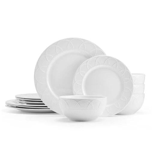 Jules 12 Piece Dinnerware Set, Service For 4 -Kitchen Supplies Store jules 12 piece dinnerware set service for 4 5297460 1