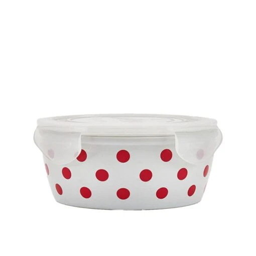 Kenna Red Storage Bowl With Lid -Kitchen Supplies Store kenna red storage bowl with lid 5292333 1