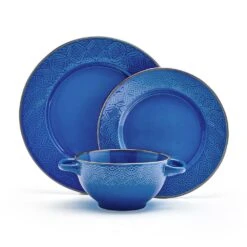 Kori Blue 12 Piece Dinnerware Set, Service For 4 -Kitchen Supplies Store kori blue 12 piece dinnerware set service for 4 5291268 6