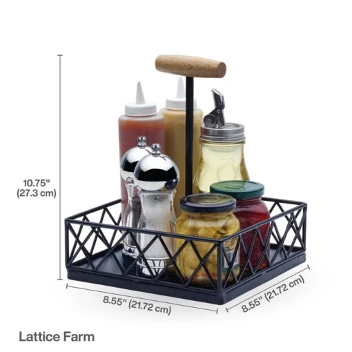 Lattice Farm Condiment Caddy -Kitchen Supplies Store lattice farm condiment caddy 5290929 6