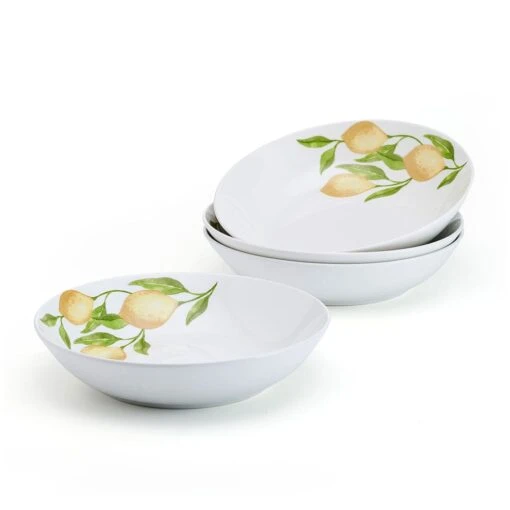 Lemons Set Of 4 Pasta Bowls -Kitchen Supplies Store lemons set of 4 pasta bowls 5293617 1