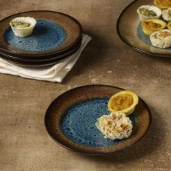 Kitchen Supplies Store -Kitchen Supplies Store monroe blue set of 4 appetizer plates K45287564 2