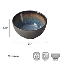 Monroe Blue Set Of 4 Fruit Bowls -Kitchen Supplies Store monroe blue set of 4 fruit bowls K45287569 4