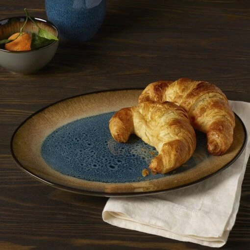 Monroe Blue Small Oval Platter -Kitchen Supplies Store monroe blue small oval platter 5287550 2