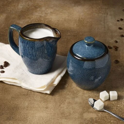 Monroe Blue Sugar And Creamer Set -Kitchen Supplies Store monroe blue sugar and creamer set 5287551 2