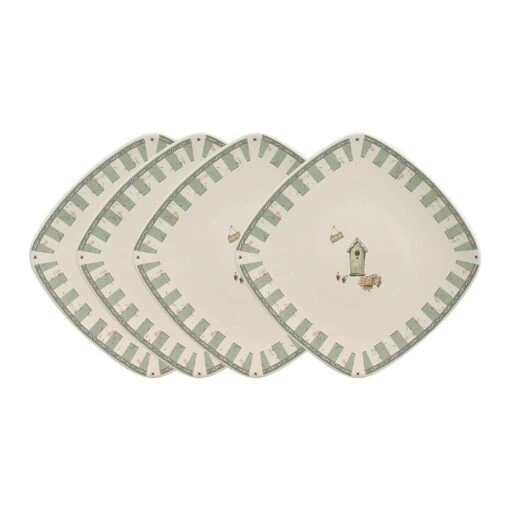 Naturewood® Set Of 4 Square Salad Plates -Kitchen Supplies Store naturewood set of 4 square salad plates K45041067 1