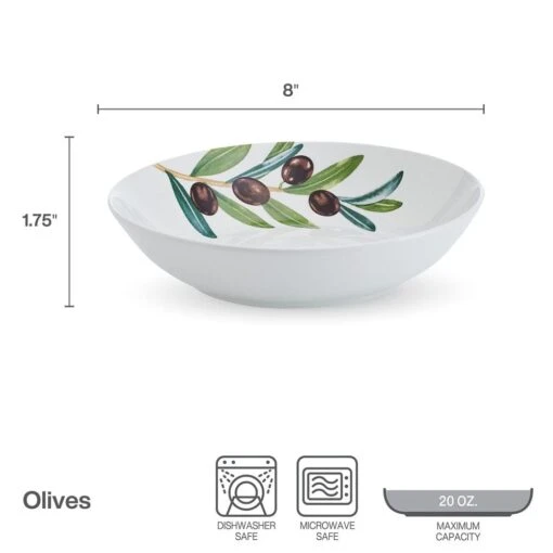 Olives Set Of 4 Pasta Bowls -Kitchen Supplies Store olives set of 4 pasta bowls 5293621 3