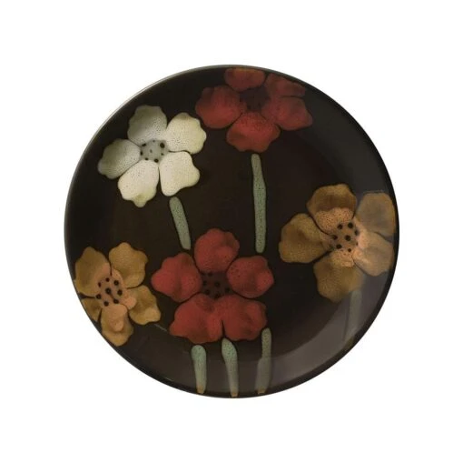 Painted Poppies Accent Salad Plate -Kitchen Supplies Store painted poppies accent salad plate 5188683 1