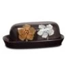 Painted Poppies Covered Butter Dish -Kitchen Supplies Store painted poppies covered butter dish 5160529 1