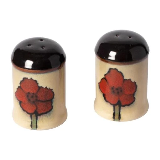 Painted Poppies Salt And Pepper Set -Kitchen Supplies Store painted poppies salt and pepper set 5106038 2