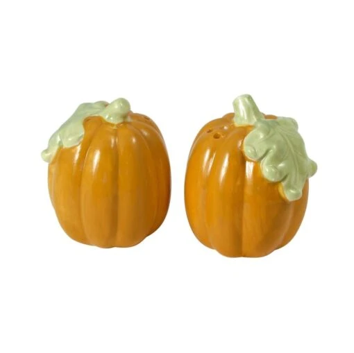 Plymouth Pumpkin Salt And Pepper Set -Kitchen Supplies Store plymouth pumpkin salt and pepper set 5102521 1