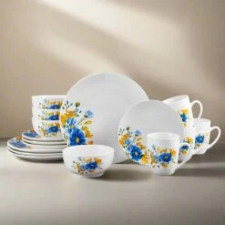 Rhea 16 Piece Dinnerware Set, Service For 4 -Kitchen Supplies Store rhea 16 piece dinnerware set service for 4 5287313 3