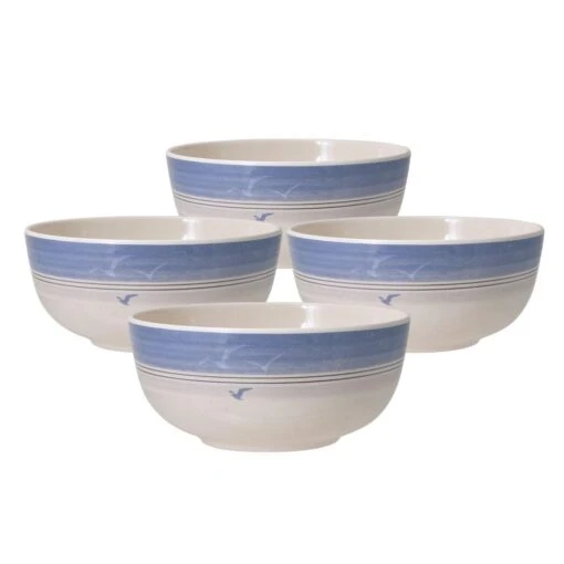 Rio Beach House Set Of 4 Outdoor Melamine Cereal Bowls -Kitchen Supplies Store rio beach house set of 4 melamine cereal bowls K45263896 1