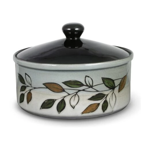 Rustic Leaves Covered Casserole -Kitchen Supplies Store rustic leaves covered casserole 5152535 1