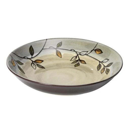 Rustic Leaves Pasta Serve Bowl -Kitchen Supplies Store rustic leaves pasta serve bowl 5226481 1