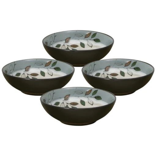 Rustic Leaves Set Of 4 Individual Pasta Bowls -Kitchen Supplies Store rustic leaves set of 4 individual pasta bowls K45190391 1