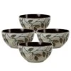 Rustic Leaves Set Of 4 Soup Cereal Bowls -Kitchen Supplies Store rustic leaves set of 4 soup cereal bowls K45233037 1