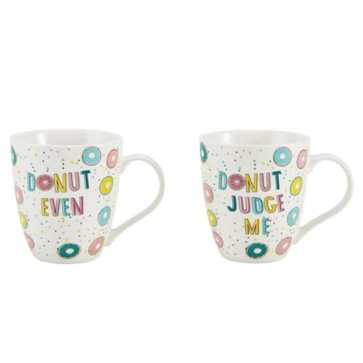 Sentiment Mugs Set Of 2 Donut Mugs -Kitchen Supplies Store sentiment mugs set of 2 donut mugs 5245487 1